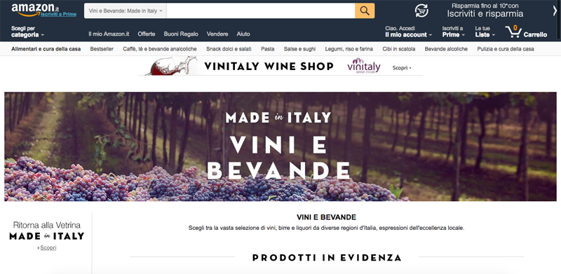  Amazon.it Made in Italy, Vini e bevande 