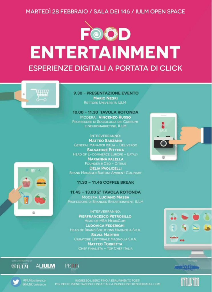 Food Entertainment: esperienze digitali a portata di click - il programma